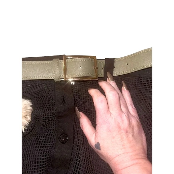 Patrizia Luca Milano Women's Black Mesh A-Line Midi Skirt Size L - Picture 6 of 14